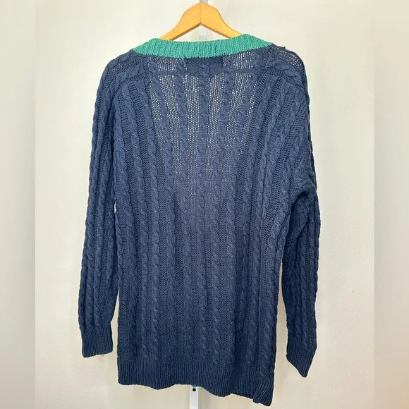 Vintage Chaps Ralph Lauren Hand Knit Cardigan in Size XL